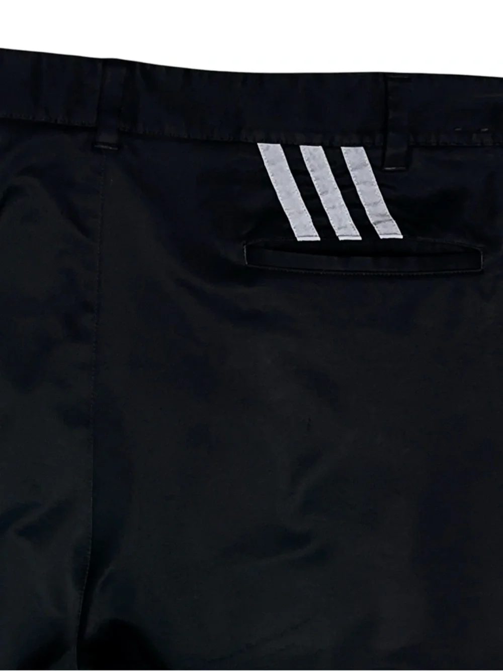 Adidas Men's 40x32 Chino Black Golf Pants Lightweight Athletic 3 Stripe